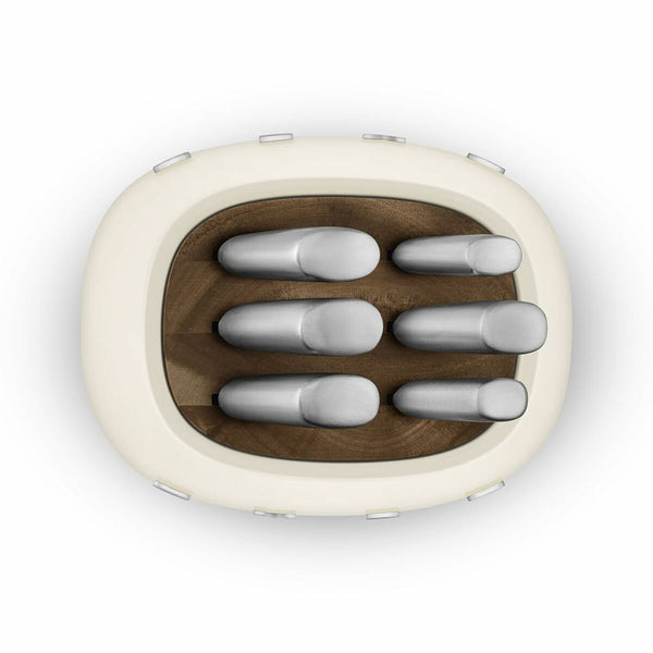 Küchenmesserset und Halterung Smeg KBSF02CR Creme