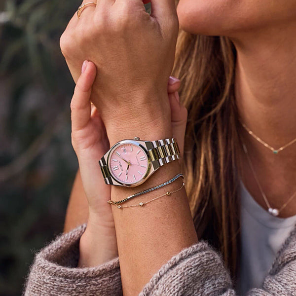 Unisex-Uhr Citizen TSUYOSA Automatic Silberfarben (Ø 37 mm)