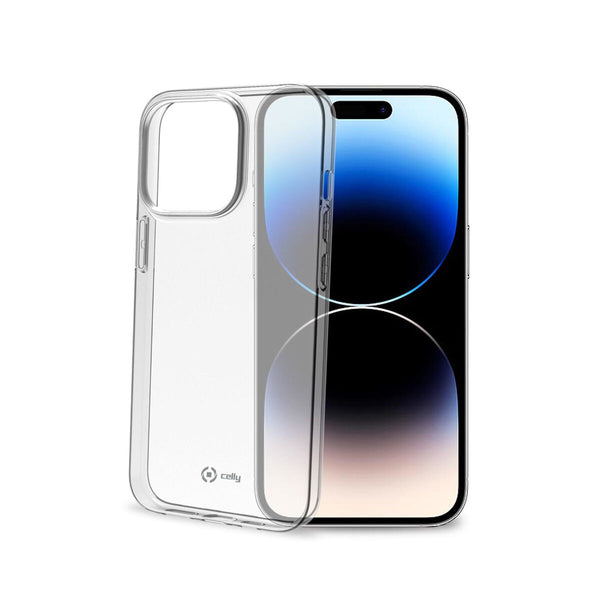 Handyhülle Celly iPhone 14 Pro Schwarz Durchsichtig