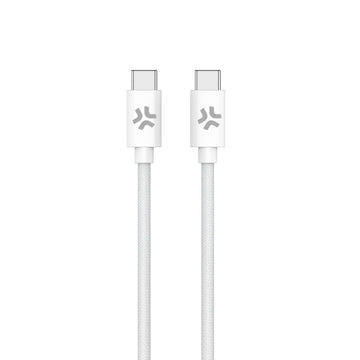 USB-C-Kabel Celly USBCUSBCCOTTWH Weiß 1,5 m