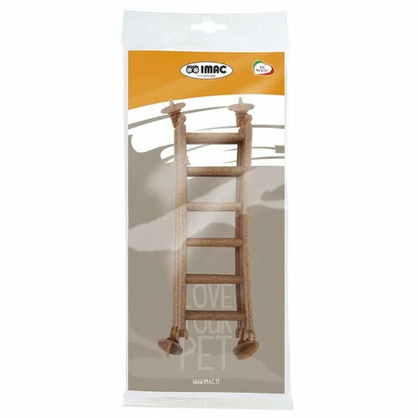 Käfigzubehör IMAC 20,5 X 1 X 6,5 CM Leiter Halsband Braun