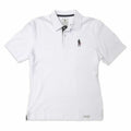 Herren Kurzarm-Poloshirt OMP Driver Icon Weiß