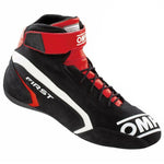 Rennstiefel OMP FIRST Schwarz/Rot 44