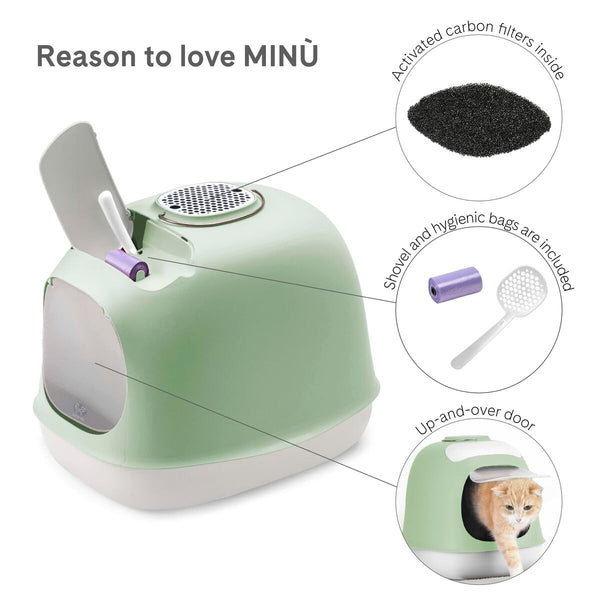 Katzentoilette United Pets grün Polypropylen 40 x 50 cm