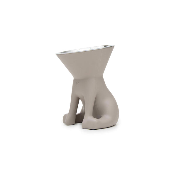 Futternapf für Hunde United Pets Up Elisabeth Grau Edelstahl Polyäthylen 1 L