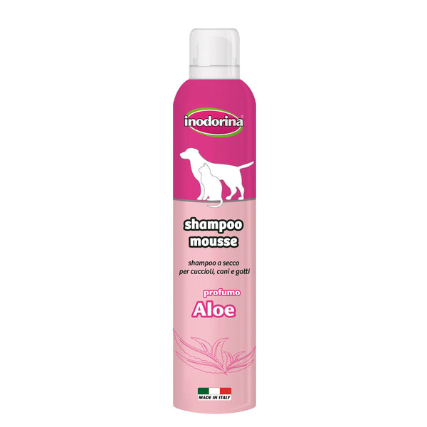 Shampoo für Haustiere Inodorina 300 ml Schaum Aloe Vera