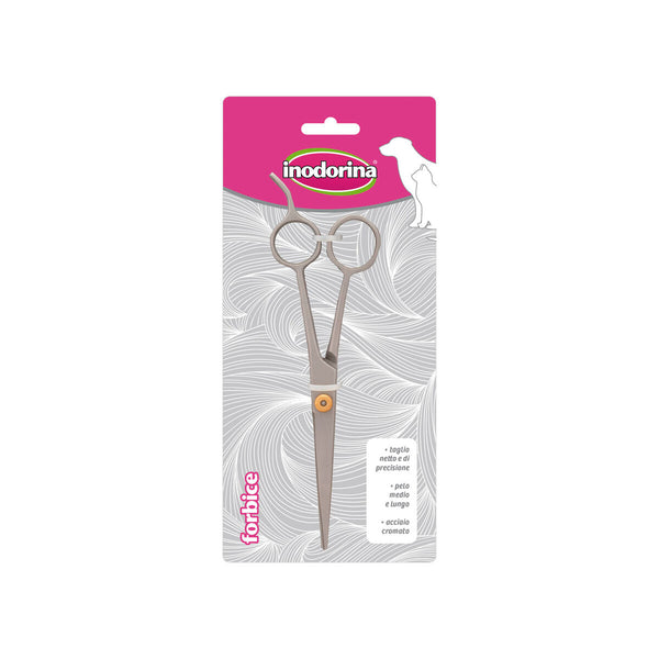Haustierschere Inodorina Stahl 17 cm Grau