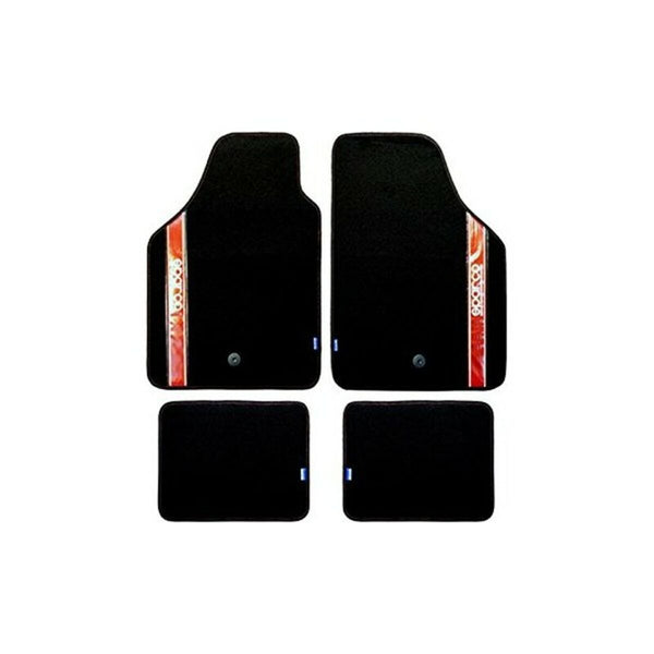 Auto-Fußmatten-Set Sparco Strada 2012 B Universal Schwarz/Rot (4 pcs)