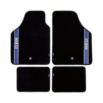 Auto-Fußmatten-Set Sparco Strada 2012 B Universal Schwarz/Blau (4 pcs)