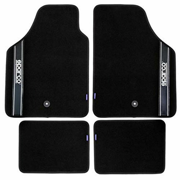 Auto-Fußmatten-Set Sparco Strada 2012 B Universal Schwarz (4 pcs)