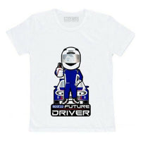 Kurzarm-T-Shirt für Kinder Sparco Future Racer Weiß