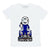 Kurzarm-T-Shirt für Kinder Sparco Future Racer Weiß