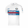 Kurzarm-T-Shirt Sparco MARTINI RACING Größe M Weiß