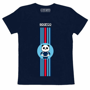 Herren Kurzarm-T-Shirt Sparco S017020BM0506 5 Marineblau