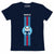 Herren Kurzarm-T-Shirt Sparco S017020BM0506 5 Marineblau