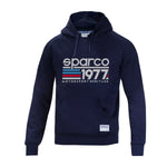 Herren Sweater mit Kapuze Sparco 1977 Dunkelblau