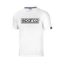 Herren Kurzarm-T-Shirt Sparco FRAME Weiß