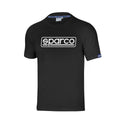 Herren Kurzarm-T-Shirt Sparco FRAME Schwarz