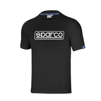 Herren Kurzarm-T-Shirt Sparco FRAME Schwarz