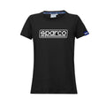 Damen Kurzarm-T-Shirt Sparco LADY FRAME Schwarz (S)