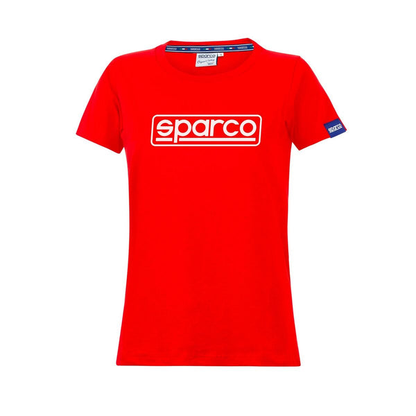 Damen Kurzarm-T-Shirt Sparco LADY FRAME Rot (L)