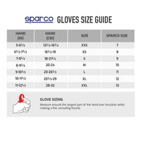 Karting Handschuhe Sparco LAP FIA 8856-2018 Schwarz