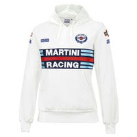 Damen Sweater mit Kapuze Sparco Martini Racing Weiß