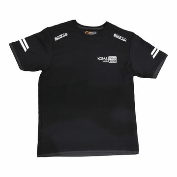 Herren Kurzarm-T-Shirt Sparco Koma Tools 02416nrgs Schwarz