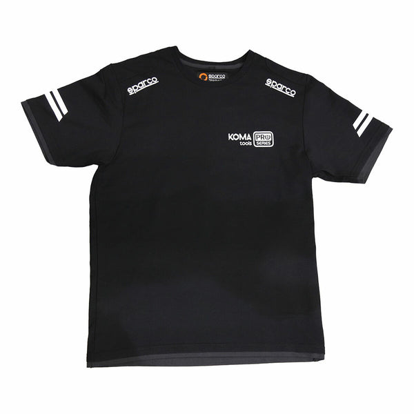 Herren Kurzarm-T-Shirt Sparco Koma Tools 02416nrgs Schwarz