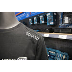 Herren Kurzarm-T-Shirt Sparco Koma Tools 02416nrgs Schwarz