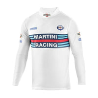 Herren Langarm-T-Shirt Sparco Martini Racing Weiß S