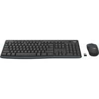 Tastatur mit Maus Logitech MK370 Graphit Italienisch Qwerty US
