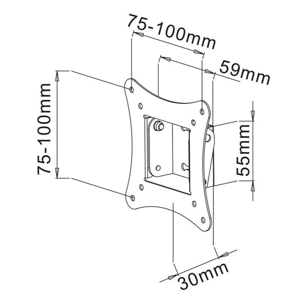 TV Halterung Techly ICA-LCD-900 13" 30" 15 kg