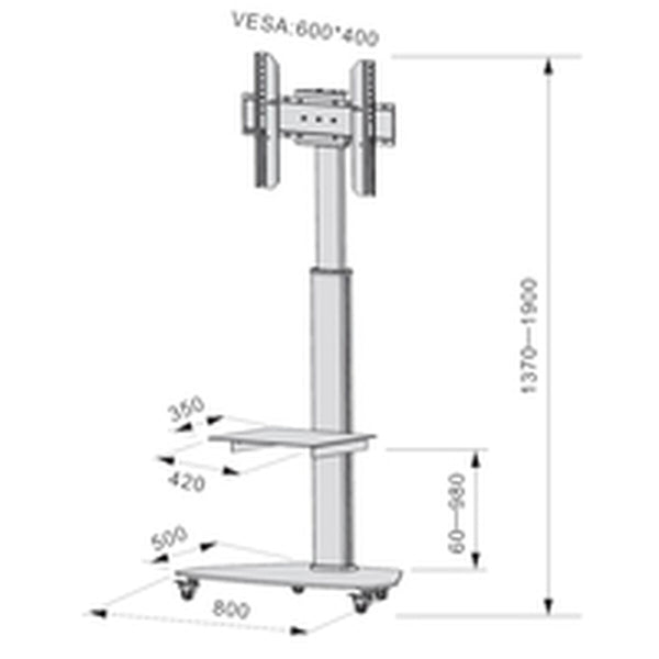 TV Halterung Techly ICA-TR3SL 40 kg 70" 37"