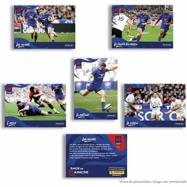 Aufkleber-Pack Panini France Rugby 7 Briefumschläge