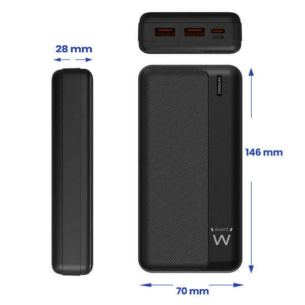 Powerbank Eminent EW1163 Schwarz 20000 mAh