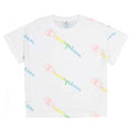 Herren Kurzarm-T-Shirt Champion Crewneck Croptop Größe L Weiß