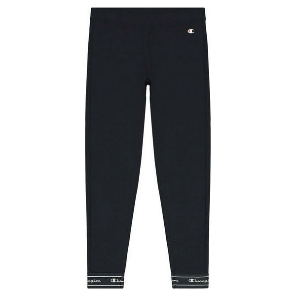 Sporthose Damen Champion Crop Logo Tape W Dunkelblau