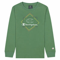 Langarm T-Shirt für Kinder Champion Athletic Crewneck  grün