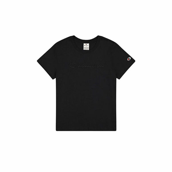 Damen Kurzarm-T-Shirt Champion Champion Crewneck Schwarz