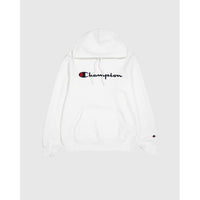 Herren Sweater mit Kapuze Champion HOODED SWEATSHIRT 220253 WHT Weiß