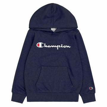Jungen Sweater mit Kapuze Champion Hooded Sweat Blau Marineblau