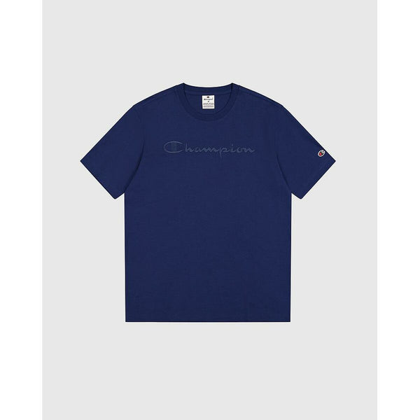 Herren Kurzarm-T-Shirt Champion CHAMPION SS TEE 220273 Marineblau