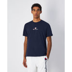 Herren Kurzarm-T-Shirt Champion CHAMPION SS TEE 220775 NNY Marineblau
