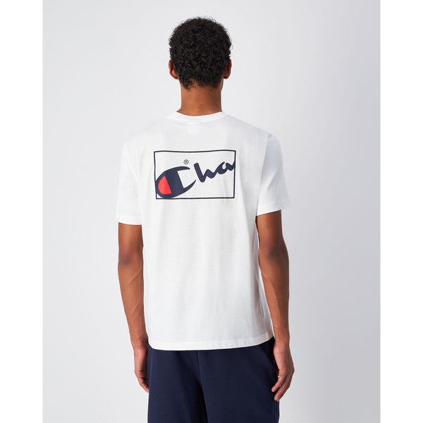 Herren Kurzarm-T-Shirt Champion CHAMPION SS TEE 220775 Weiß