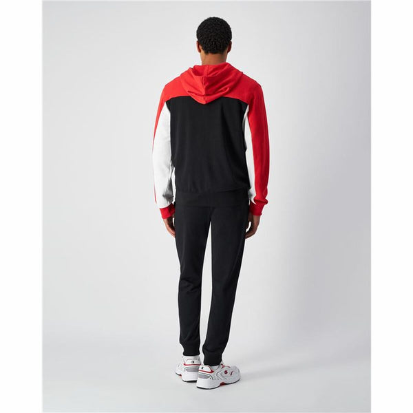 Jogginghose für Erwachsene Champion Champion Full Zip Suit Schwarz Rot Herren