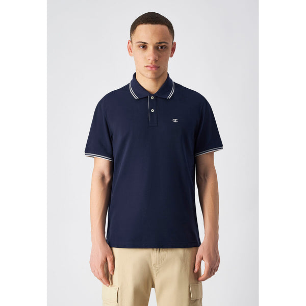Herren Kurzarm-Poloshirt Champion CHAMPION POLO 220897 NNY Marineblau