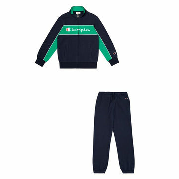 Kinder-Trainingsanzug Champion Full Zip Suit Dunkelblau Marineblau