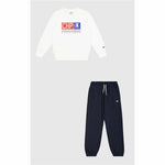 Kinder-Trainingsanzug Champion Champion Chandal Champion Crewneck Sweatsuit Niño Blau Weiß