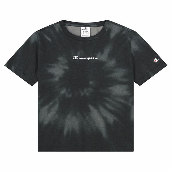 Damen Kurzarm-T-Shirt Champion Croptop Schwarz